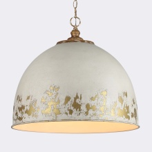 Golden 0809-5P VG-AI - Golden Lighting Alison 5-light Pendant in Vintage Gold and Antique Ivory shade